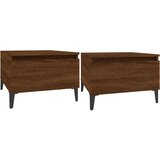  Bočni stolići 2 kom Smeđi hrasta 50x46x35 cm konstruirano drvo | shoptok.hr