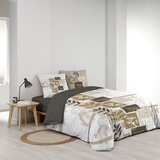 Douceur d intérieur Bela/rjava bombažna posteljnina za zakonsko posteljo/podaljšana 240x220 cm Utopia – | Shoptok.si