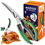 KADAX Velike ostre kuhinjske škarje iz nerjavečega jekla za rezanje piščanca in perutnine 25 cm, (5000358356) Cene