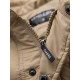 Ombre Men's quilted jacket in shirt cut - beige | shoptok.hr