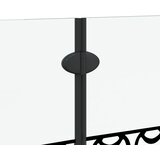  Ograda za tuš Crna i prozirna 130 x 130 cm | shoptok.hr