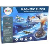 A set of educational magnetic puzzles with a military ship motif | shoptok.hr