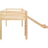  Dječji krevet na kat s toboganom i ljestvama borovina 97x208 cm | shoptok.hr