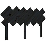 vidaXL uzglavlje za krevet crno 132x3x81 cm od masivne borovine | shoptok.hr