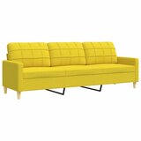  4-dijelni set sofa s tabureom svjetložuti od tkanine | shoptok.hr