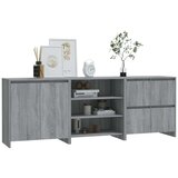  3-delna komoda siva sonoma konstruiran les, (20656150) | Shoptok.si