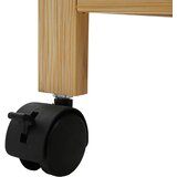  Kuhinjska Kolica s Kotačima Prirodna 60 x 18 x 97 cm Bambus | shoptok.hr