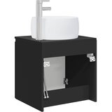  Umivaonik s policom Crna 49,5 x 44,5 x 66 cm Konstruirano drvo | shoptok.hr