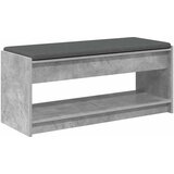  Klupa za hodnik s jastukom Betonsko Siva 103 x 38 x 45 cm | Eponuda.com