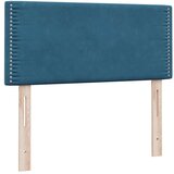 Box spring postelja z vzmetnico temno modra 100x210 cm žamet, (21792260) | Shoptok.si