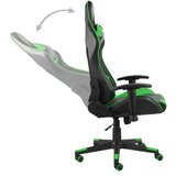 vidaXL Okretna igraća stolica zelena PVC | shoptok.hr