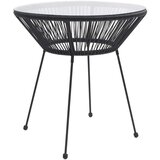  Zunanja jedilna garnitura 5-delna PVC ratan črna, (20671881) | Shoptok.si