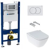 Geberit SIKOGES3K1 Kolo Rekord wc školjka s kompletom Duofix 111.154.11.2 Delta01 | Shoptok.si