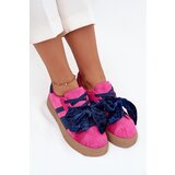 Boto Women's Sneakers With Velvet Bow Fuchsia Ashlyn | shoptok.hr