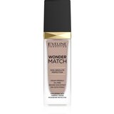 Eveline Cosmetics Wonder Match dolgoobstojni tekoči puder s hialuronsko kislino odtenek 45 Honey 30 ml | Shoptok.si