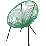 Garden Pleasure Zelena plastična vrtna stolica Dalida -