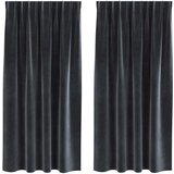  Zavjese za zamračivanje 2 pcs Tamno siva 140 x 175 cm Baršun | shoptok.hr