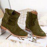 Resti Green cowboy boots on a covered Astrit wedge - Footwear | ePonuda.com
