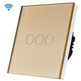 Exeshop Wi-fi pametni prekidač 3g tuya zlatni nn (WiFi touch switch) ( ss018 ) Cene