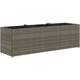  Vrtna sadilica s 3 posude siva 105 x 30 x 32 cm od poliratana | shoptok.hr