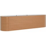  Povišena gredica Smeđa 320 x 80 x 81 cm Čelik | Eponuda.com