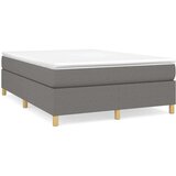  Za krevet s oprugama tamnosivi 140 x 190 cm od tkanine | shoptok.hr