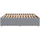  Okvir za krevet bez madraca svjetlosivi 200 x 200 cm od tkanine | Eponuda.com