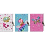  Dnevnik spomenar sa lokotom B6 CREATIVE Sweet, glitter prozor, sort P36/72 NETTO | shoptok.hr