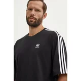Adidas Bombažna kratka majica Oversize Tee moška, črna barva, IZ1832
