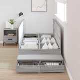  Krevet s ladicama Siva Sonoma 80 cm Konstruirano drvo | shoptok.hr