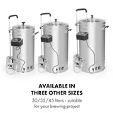Brauheld Pro, kotel za slajenje, 3300 W, 70 l, 30 - 100 ° C, obtočna črpalka, nerjaveče jeklo