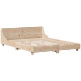 vidaXL Okvir kreveta bez madraca 140 x 190 cm od masivne borovine | shoptok.hr