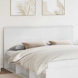  Uzglavlje s uzglavljem Sjajno bijelo 200 cm Konstruirano drvo | shoptok.hr