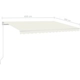 Tenda na ručno uvlačenje 450 x 300 cm krem | shoptok.hr
