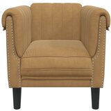  Fotelja smeđa baršunasta | shoptok.hr