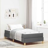 vidaXL Postelja z vzmetnico Taupe, rjava 90 x 190 cm | Shoptok.si