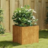 Maison Chic Cvetlično korito - Cvetlični Lonec 40x41x40 cm corten jeklo, (21790528) | Shoptok.si