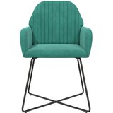  Trpezarijske stolice 4 pcs Baršun Tirkizna 55 x 50 x 84 cm | Eponuda.com