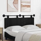  Držeće uzglavlje Zidne Jednobojno Crna 150 x 55 x 5 cm tkanina - Crna 140 cm bez LED svjetla | shoptok.hr
