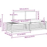  Setovi sofa 3 Komad 182,5 x 63 x 73 cm | shoptok.hr