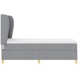  s opruga kutije Svijetlo siva 100 x 200 cm tkanina | shoptok.hr
