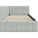  Kutni okvir kreveta Svijetlo siva 100 cm x 200 cm Baršun | shoptok.hr