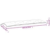  Jastuci za vrtnu klupu 2 kom plavo-bijeli prugasti 150x50x7 cm | shoptok.hr