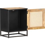 Maison Chic Nočna omarica - Nočna miza 40x30x50 cm robusten mangov les in naravni trst, (21690639) Cene