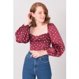 By Sally Blouse-15814-burgundy | shoptok.hr