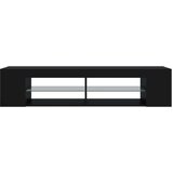 vidaXL TV omarica z LED lučkami črna 135x39x30 cm | Shoptok.si