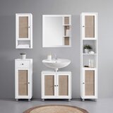 Bessagi Home omarica za pod umivalnik lisa, bela, naravna | Shoptok.si