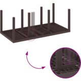 vidaXL 9-delna vrtna jedilna garnitura z blazinami Rjava Polirat | Shoptok.si