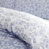 Bianca Bijela/plava pamučna posteljina za bračni krevet 200x200 cm Shadow Leaves – | shoptok.hr