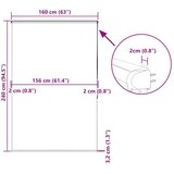 vidaXL rolo zavesa za prho s kaseto 160x240 cm širina tkanine 156 cm | Shoptok.si
